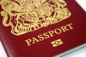 British Passport with Microchip